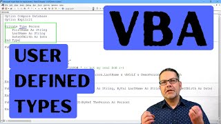 User Defined Types in VBA