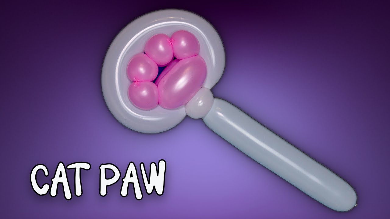 🐾 How to make a cat paw out of balloons