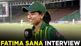 Fatima Sana Interview | Pakistan Women vs West Indies Women | 3rd T20I 2024 | PCB | M2F2A