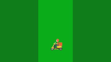 🚴‍♂️ Delivery Boy on Scooter Green Screen Animation | Free HD Chroma Key Video
