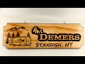 How to carve a wood sign - Start to Finish