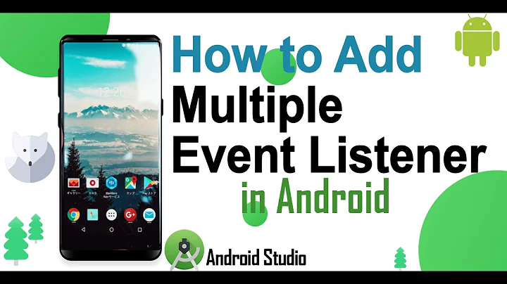 How to Add Multiple Event Listener on Single Button in Android Studio