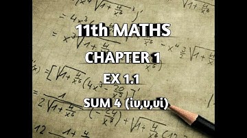 TN || 11th STD MATHS || CHAPTER 1|| SETS RELATIONS & FUNCTIONS || EX 1.1 || SUM 4(iv,v,vi) ||