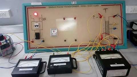 Short Circuit Test on single phase transformer