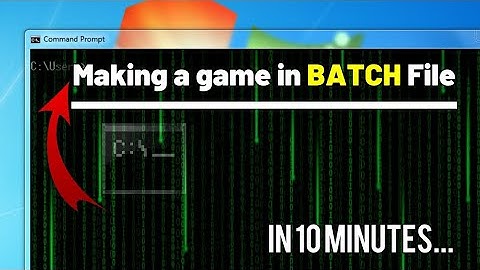 How to make a game in Batch file | math quiz