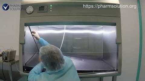 HEPA filter integrity testing in the laminar flow unit