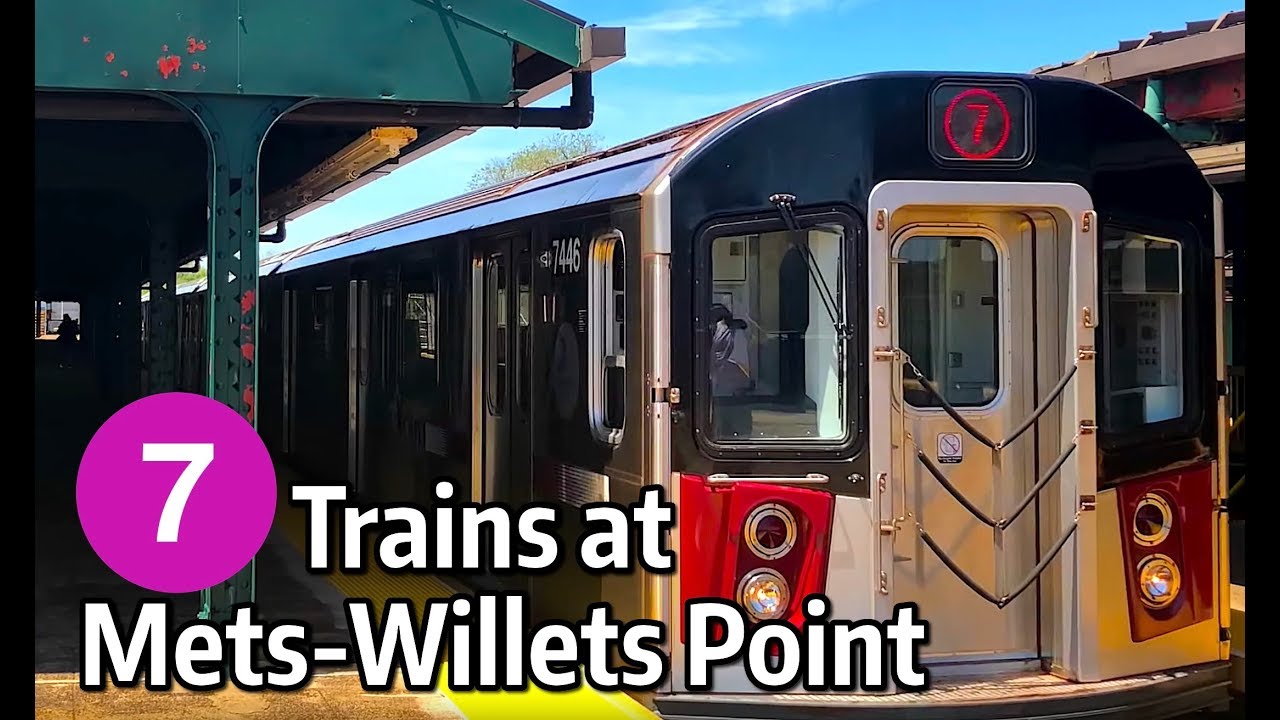 ⁴ᴷ 7 Trains Stopping at the Mets-Willets Point Special Event