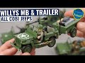 80th dday anniversary willys jeep w trailer  cobi 2297 speed build review
