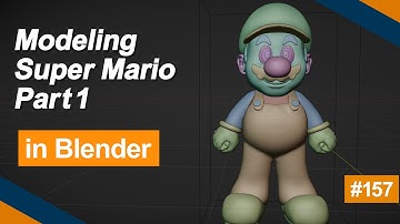 Modeling Super Mario in Blender Part 1 - 157