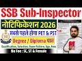 SSB SI Recruitment 2026 | SSB Sub Inspector Vacancy 2026 | SSB Sub-Inspector Recruitment 2026
