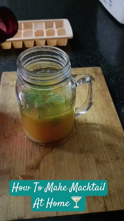 Easy Way To Make Mocktail At Home - YouTube