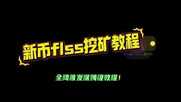 新币FLSS挖矿教程，CPU挖矿，首富保姆级教程，手把手教学