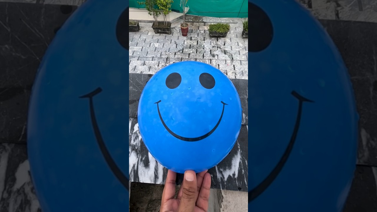 Emoji vs Plain Balloon — Only ONE Survived the Drop Test! 🎈💥