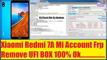 Xiaomi Redmi 7A Mi Account Frp Remove UFI BOX 100% Ok