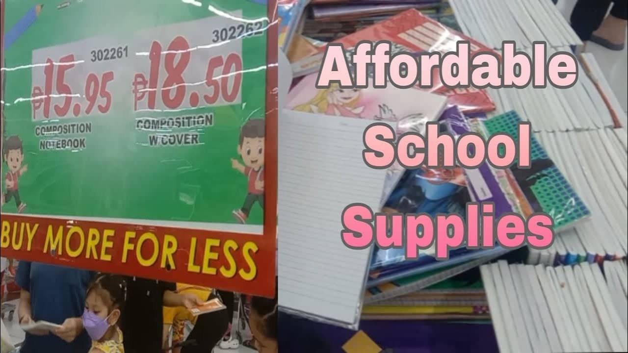 Affordable School Supplies YouTube
