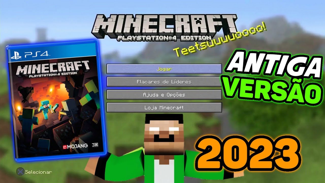 Tutorial: - Como Voltar Pra Antiga Versão Do Minecraft Playstation 4  Edition 2023 !!! 