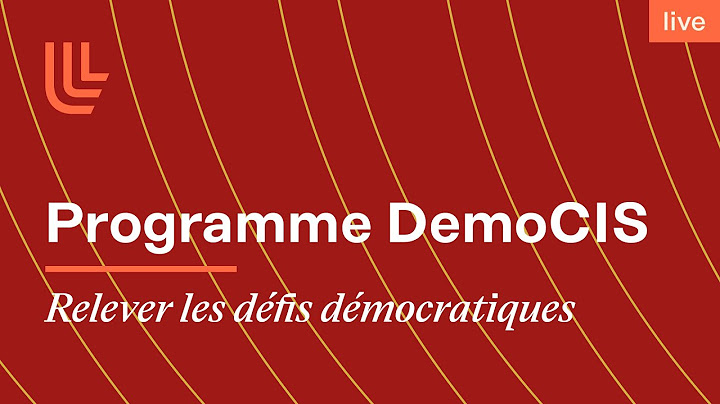 Lancement du programme DemoCIS