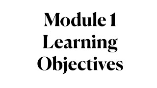 LING 270 - Module 1.00 Learning Objectives