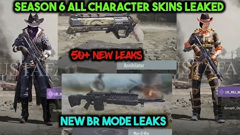Season 6 All Character Skins Leaked | New BR Mode leaks | Rust Map Gameplay leaked | Season 6 leaks