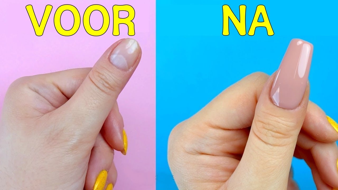 HOE MAAK JE NEP NAGELS VAN HUIS MATERIALEN in 5 minuten - EENVOUDIGE