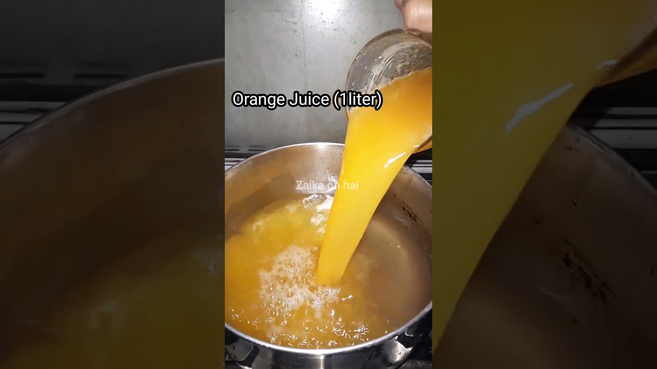 Orange Squash Recipe| #shorts #shortsyoutube #zaikaonhai