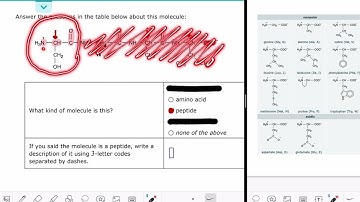 ALEKS: Describing peptides with 3-letter codes