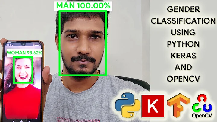 Gender Detection using CNN, Python, Keras, OpenCV | Detect gender & faces on real-time video streams