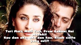 Teri meri - lirik dan terjemahan Malaysia