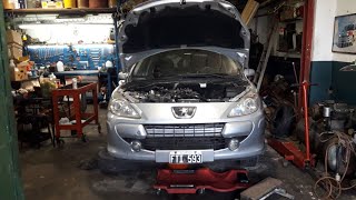 DESARMADO CAÑO DE BOMBA  AGUA  PEUGEOT 307 2.0