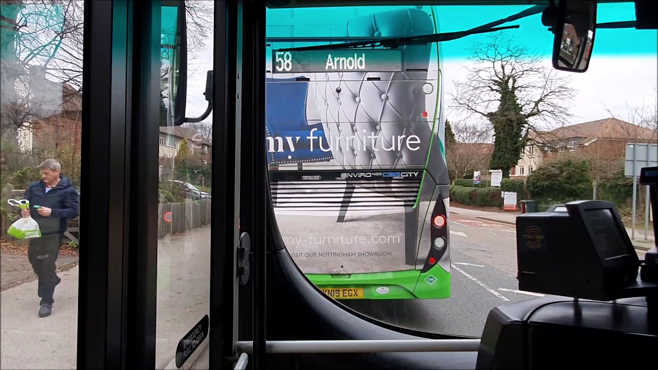 the Calverton Full Route Journey Visual- Nottingham to Calverton