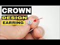 Stud Earrings for Women - Crown Design - Unboxing