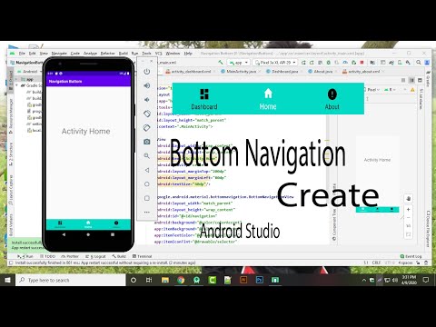 Bottom Navigation View Tutorial Using Activity - source code