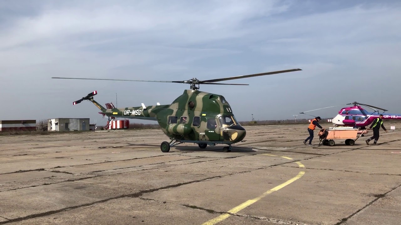 Полет на вертолёте с молитвой над Запорожьем. - YouTube