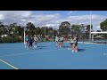 Netball attacking session with thunderbirds assistant