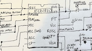 ISD1820  Sampler Part 3 - Complete Schematic with Sequencer and DJ scratch demo