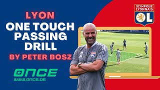 Lyon - one touch passing drill by Peter Bosz