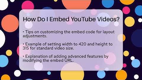 How Do I Embed YouTube Videos? - Everyday-Networking