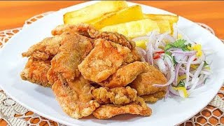 Como Preparar un Rico Chicharrón de Pescado Fácil, Crujiente y Sabroso