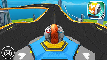 GyroSphere Trials - Gameplay Walkthrough Part 1 - Racing Game Levels 2-5 (iOS, Android)