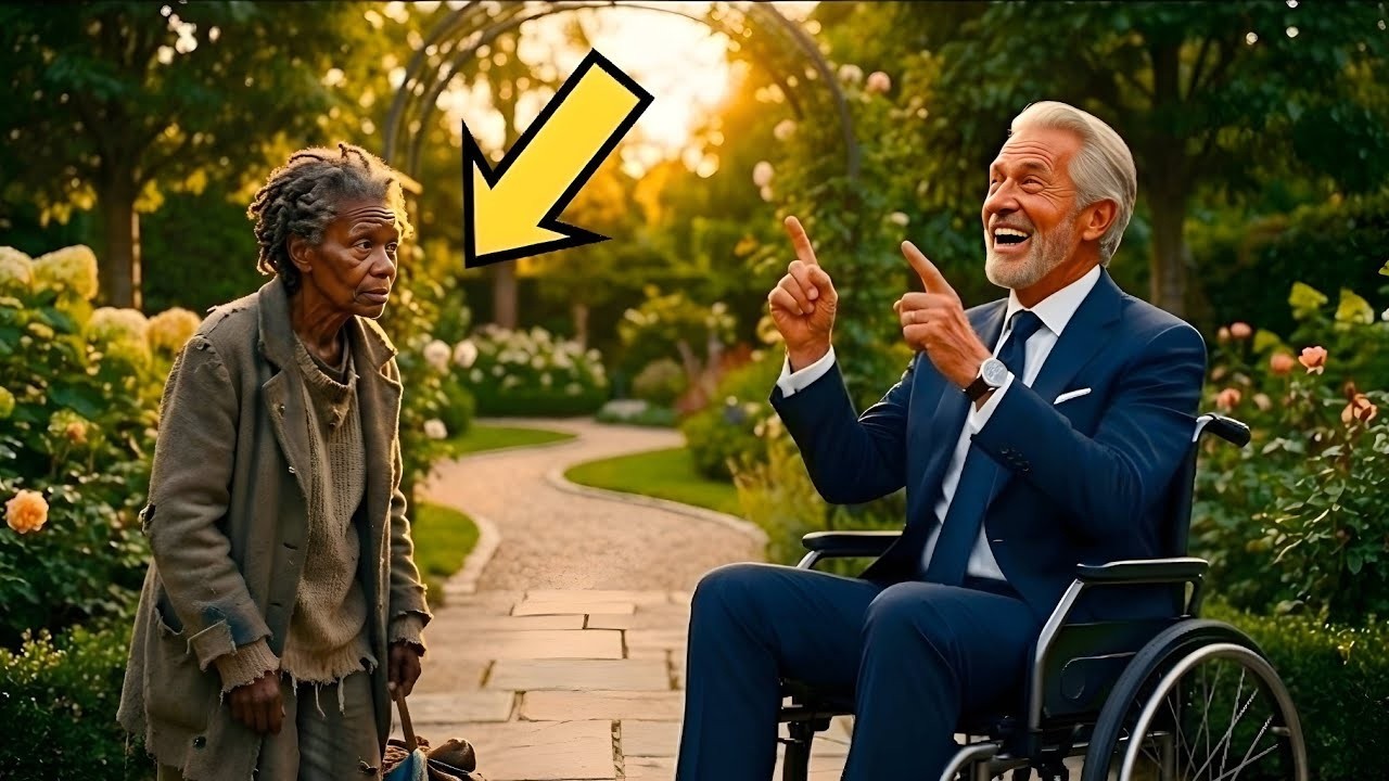 The laughter stopped the moment her fingers hovered over my legs. One second I was the most powerful man in the garden, mocking a frail old woman in a faded brown coat. The next, I felt something...