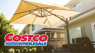 discount patio furniture with umbrella Walsunny 6 Piece Patio Furniture Set with Umbrella, Outdoor Patio Dining  Set with 4 Folding Chairs and Tempered Glass Dining Table, Brown