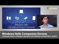 Introduction au framework de priphriques windows hello companion