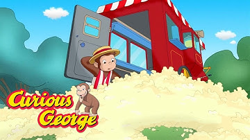 Popcorn Everywhere! 🐵 Curious George 🐵 Kids Cartoon 🐵 Kids Movies