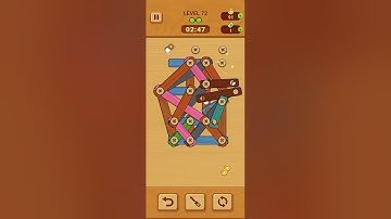 Woodle - Wood Screw Puzzle Level 72 | GAME Walkthrough