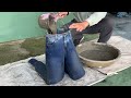 Crazy Idea // Cement and Jeans // How to make flower pots from cement and jeans