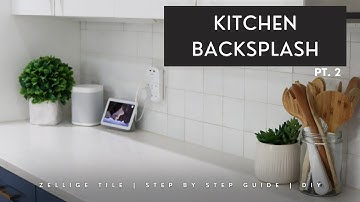 How to install a kitchen backsplash using zellige tile