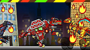 Sửa chữa robot Khủng long Xe Cứu Hỏa chiến đấu | Repair Dino Robot Spinosaurus | DCTE