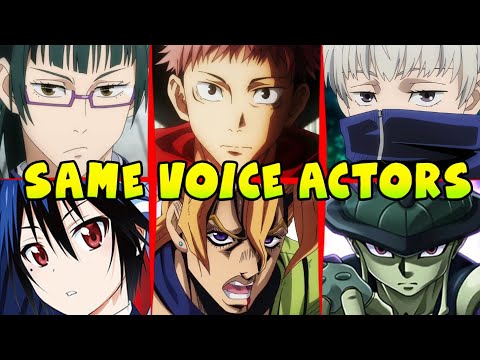 Jujutsu Kaisen All Characters Japanese Dub Voice Actors (Seiyuu) & Same Anime Characters