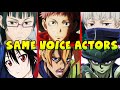 Jujutsu Kaisen All Characters Japanese Dub Voice Actors (Seiyuu) & Same Anime Characters