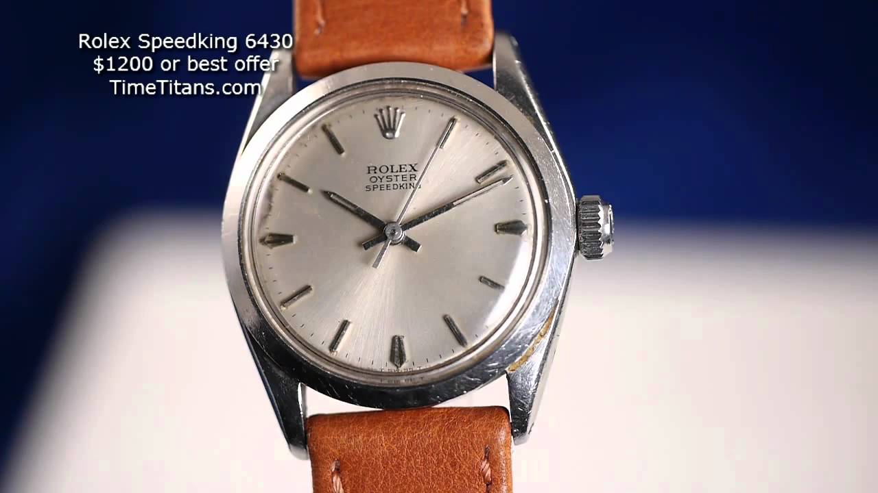 rolex speedking 6430